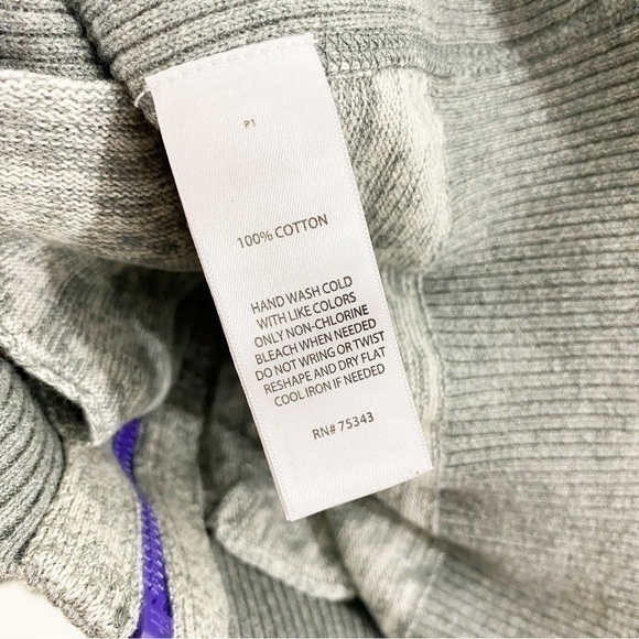 SKYR Gray Full‎ Zip Sweater Jacket Knit Long Sleeve Medium - Picture 8 of 9